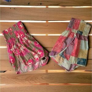 FP Movement | The Way Home Shorts | NWT 🏷️ Military Rose & Rose Water Patches